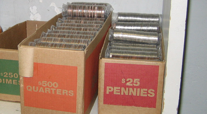 Unsecured Rolled Coins image